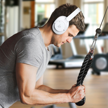 Ασύρματο Sounfii Q20 ags ακουστικό Bluetooth 5.3 - Λευκό