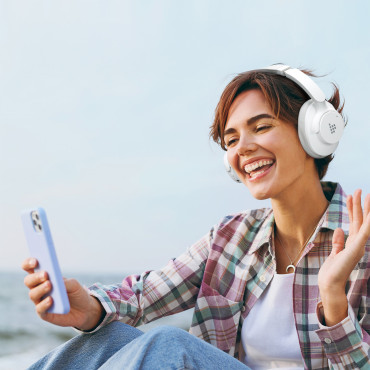 Wireless Sounfii Q20 ANC slušalke Bluetooth 5.3 - bela