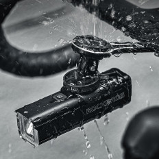 Portabiciclette per camcorder Garmin Gopro Front Light - Nero