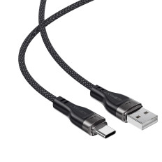 Kabel USB-A-kabel - USB-C3A med magnetisk arrangör 1.2m - svart