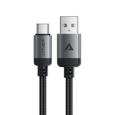 Kabel USB-A-kabel - USB-C 480MB / S 3A 1.2m - Zwart