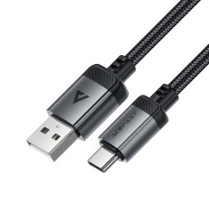 Kabeļu USB-Kabelis - USB-C 480MB / s 3a 1.2m - melns