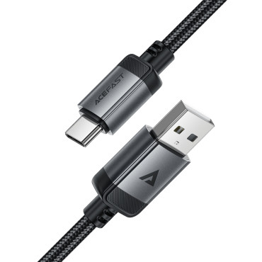 Kabeļu USB-Kabelis - USB-C 480MB / s 3a 1.2m - melns