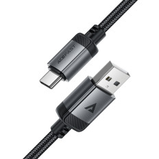 Kabeļu USB-Kabelis - USB-C 480MB / s 3a 1.2m - melns