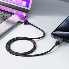 Kabeļu USB-Kabelis - USB-C 480MB / s 3a 1.2m - melns