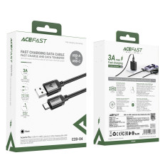 Kabeļu USB-Kabelis - USB-C 480MB / s 3a 1.2m - melns