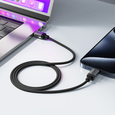 Kabeļu USB-C Cable - USB-C 480MB / S 3A 1.2m - melns