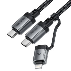 Cable USB-C del cable - USB-C / Lightning 60W 480MB / S 3A 1.2m - negro
