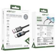 Kabel-USB-A - USB-C-Kabel mit 480 MB / s 66W-Display 1.2m - schwarz