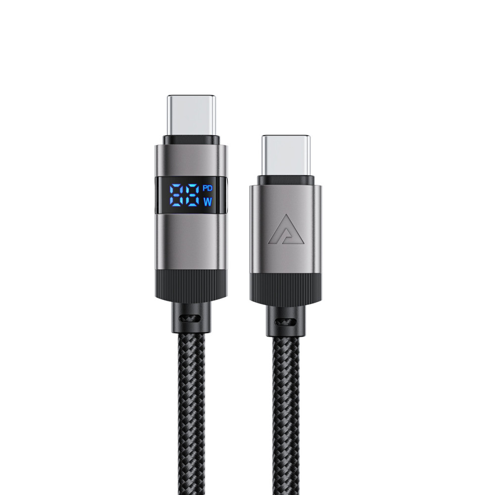Cable USB-C de cable - USB-C con pantalla de 480MB / S 66W 1.2m - negro