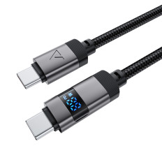 Cabo USB-C de cabo - USB-C com exibição de 480MB / S 66W 1.2m - preto