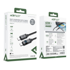 Kabel USB-C kabel - USB-C s 480 MB / S 66W 1.2m - Črna