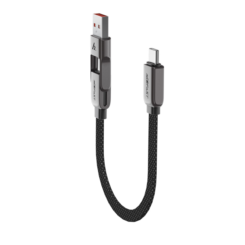 Καλώδιο καλωδίου USB-C - USB-A / USB-C 480MB / S 3A 0.2m - μαύρο