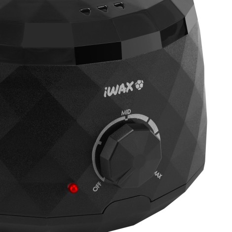 Scaldacera IWAX DIAMOND NERO — primo piano dei comandi