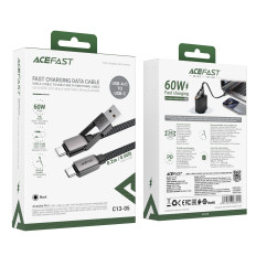 Cable USB-C del cable - USB-A / USB-C 480MB / S 3A 0.2m - negro