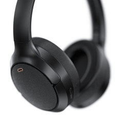 H6 ANC-hörlurar Bluetooth 5.3 IPX4 - Svart