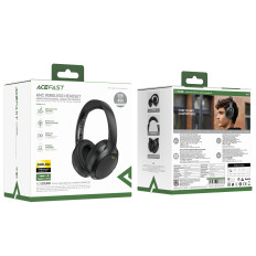 H6 ANC-hörlurar Bluetooth 5.3 IPX4 - Svart