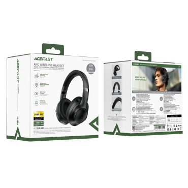 H4 ANC Earphones H4 ANC Wireless Bluetooth 5.3 IPX4 - Svart