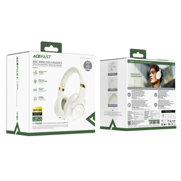 Auricular H4 ANC Inalámbrico Bluetooth 5.3 IPX4 - Beige