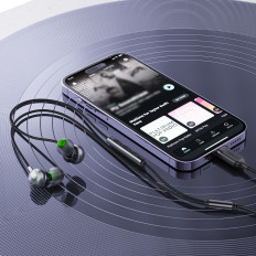 Žične slušalke L5 Sledite USB-C 1.2m - Črna