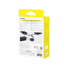Kabeļu USB-C Cord vads - 2 x USB-C spilgti spoguļu sērija 100W 1m - melns