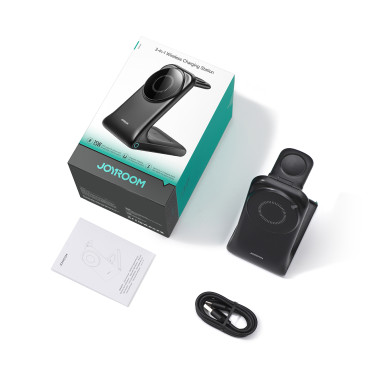 3in1 Wireless Polnjenje polnilnice z Magsafe - Black