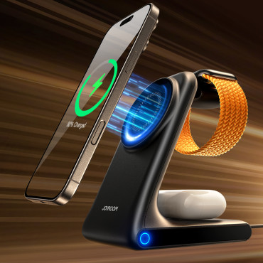 3in1 traadita laadija laadimisjaam Magsafeiga - Black