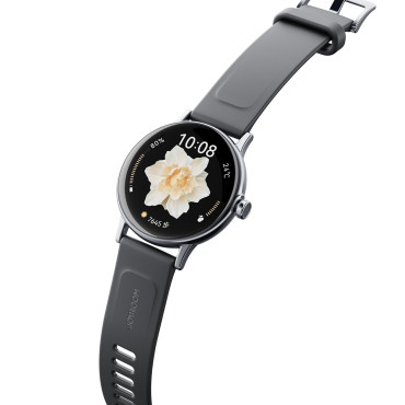 SmartWatch Classis Series JR-FC1 med IP68 Samtalsmottagningsfunktion - Mörkgrå