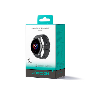 SmartWatch Classis Series JR-FC1 med IP68 Samtalsmottagningsfunktion - Mörkgrå