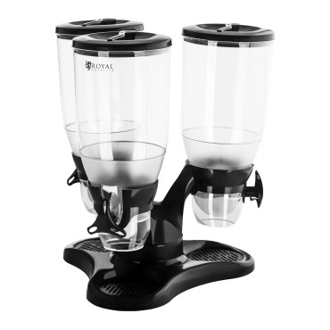 Dispensador de rotação do dispensador para pétalas Pétalas Muesli Bakaly Coffee 3 x 3L