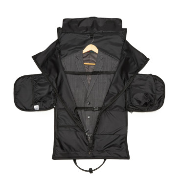 Saco de viagem premium em um terno e calçado com um bolso molhado 50L - preto
