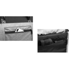 Premium travel bag on a suit and footwear with a wet pocket 50L - black