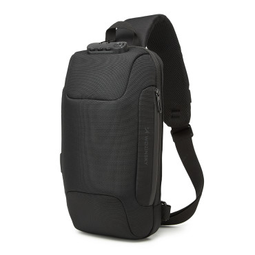 Premium Urban Ryggsäck för en stöldskydd med arrangör och USB - Svart