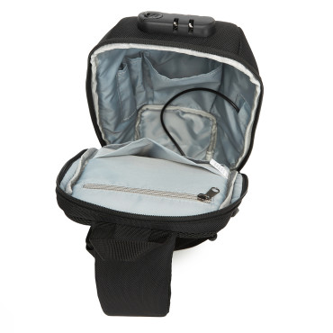 Premium Urban Ryggsäck för en stöldskydd med arrangör och USB - Svart
