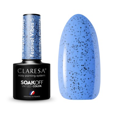 CLARESA Hybrid polish Festival Vibes 5 -5g — items shown together