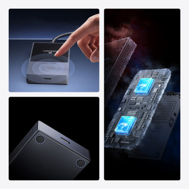 Trasmettitore HDMI Trasmettitore e ricevitore wireless fino a 30 m - Nero e Argento