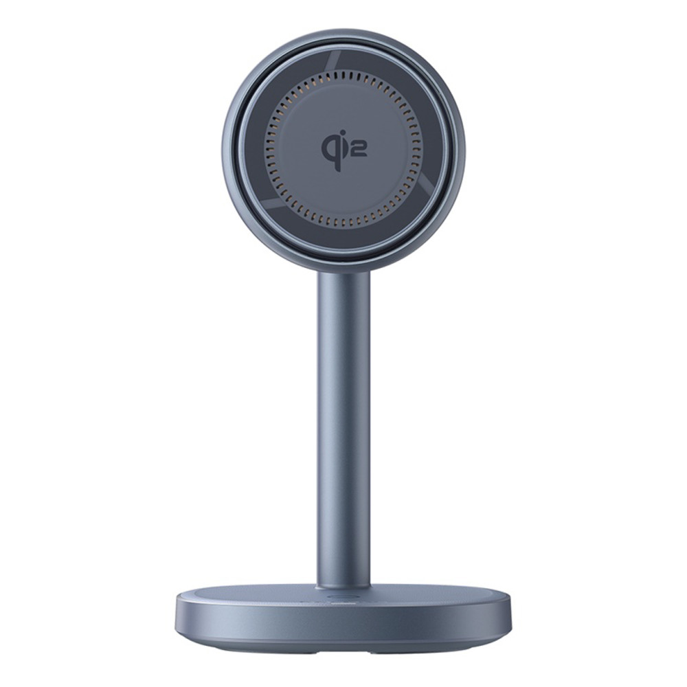 2in1 Indukcijski polnilnik Orbit 2 Pro Magsafe QI2 20W s hlajenjem - siva