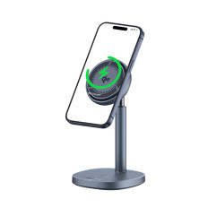 2in1 Indukcijski polnilnik Orbit 2 Pro Magsafe QI2 20W s hlajenjem - siva