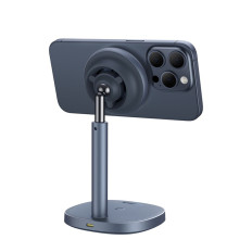 2in1 Indukcijski polnilnik Orbit 2 Pro Magsafe QI2 20W s hlajenjem - siva