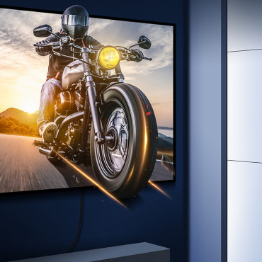 HDMI υψηλής ευκρίνειας σειράς 8K 2M καλώδιο βίντεο - μαύρο