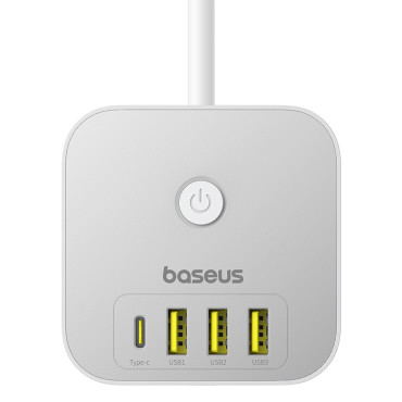 7W1 PowerCompebo 3x AC / 3X PowerCompebo Underscom-A / 1x USB-C 20W 1.5M - Branco