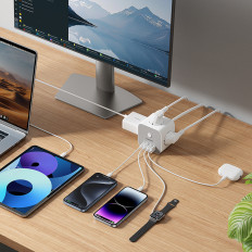 7W1 Powercombo 3x AC / 3X Powercombo Underscom-A / 1x USB-C 20W 1.5M - White