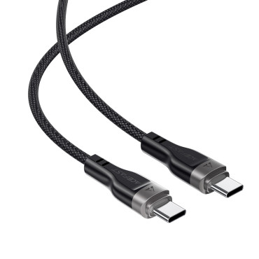 Kaapeli USB-C 480MB / s 100W kaapeli magneettisella järjestäjällä 1.2m - musta
