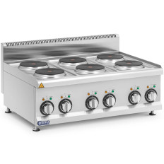 Elektrische keuken. Achternaam 6 verwarmingsvelden. 19 cm 12 kW 400 v