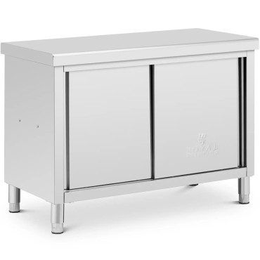 Tabela WorkTop Izračunana tabela z 120 x 60 cm jeklena omarica