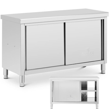 Classe central de trabalho de mesa com um aço 140 x 60 cm