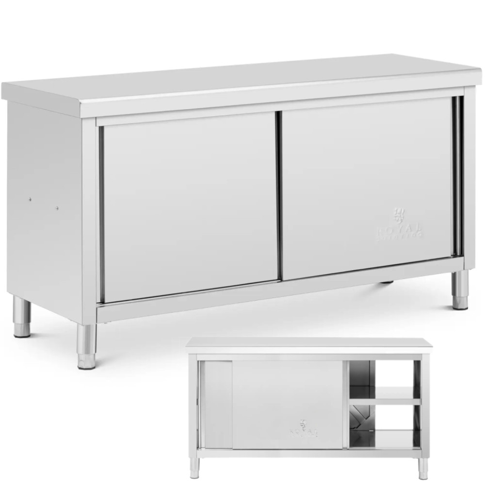 Tabla de trabajo de mesa calculada Mesa con gabinete de trabajo de acero 160 x 60 cm