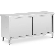 Tabla de tabla de mesa calculada Mesa con un gabinete de acero 180 x 60 cm