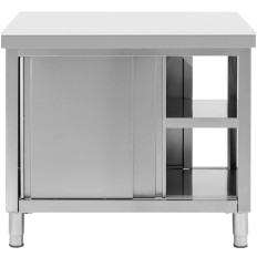 Πίνακας πάγκων εργασίας υπολογιζόμενο τραπέζι με ένα χαλύβδινο ντουλάπι 100 x 70 cm