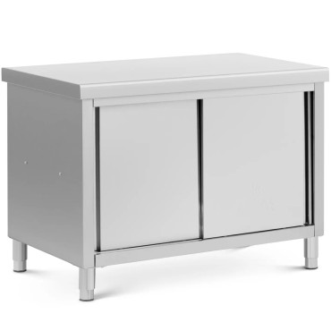 Tabulas darba virsmas aprēķinātais galds ar 120 x 70 cm tērauda skapi